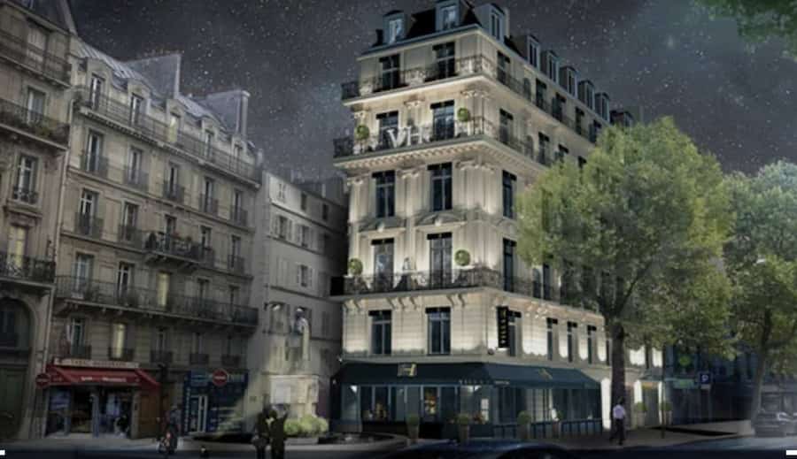 La Villa Haussmann de nuit